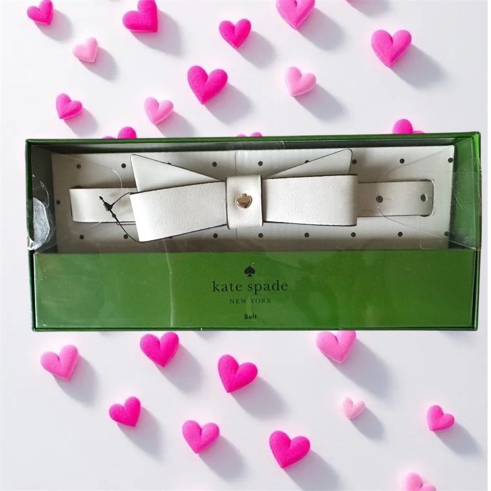 Kate Spade Ivory Bow Belt